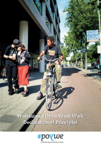 Professional Open Youth Work - Declaration of Principles