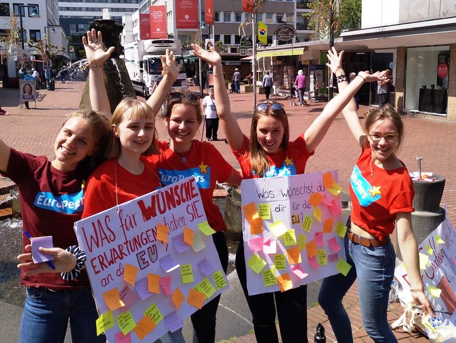 EuroPeers Straßenaktion