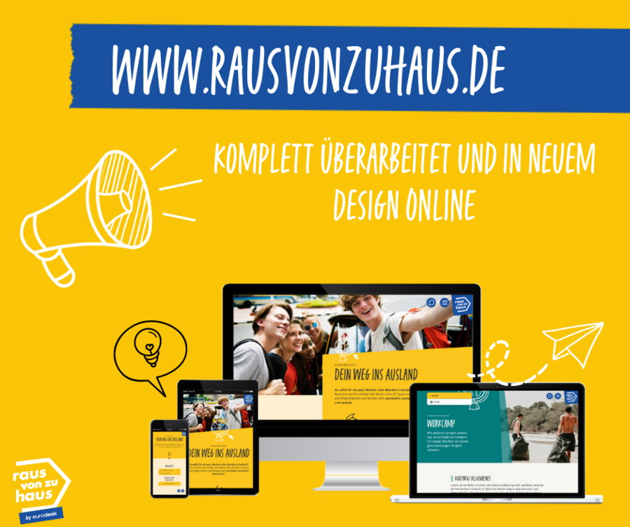 Neuer Auftritt der rausvonzuhaus.de