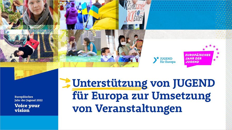 Flyer zur Sonderförderung von JUGEND für Europa