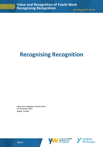 Recognising Recognition. Pocket Book 1