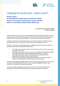 Lobbying for youth work