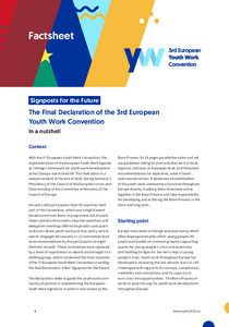 Final Declaration of the 3rd European Youth Work Convention