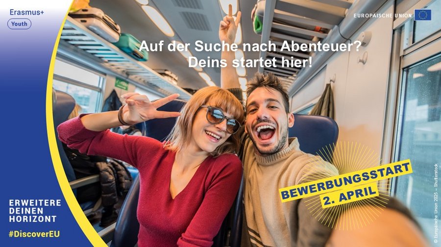 DiscoverEU Bewerbungsstart am 2. April