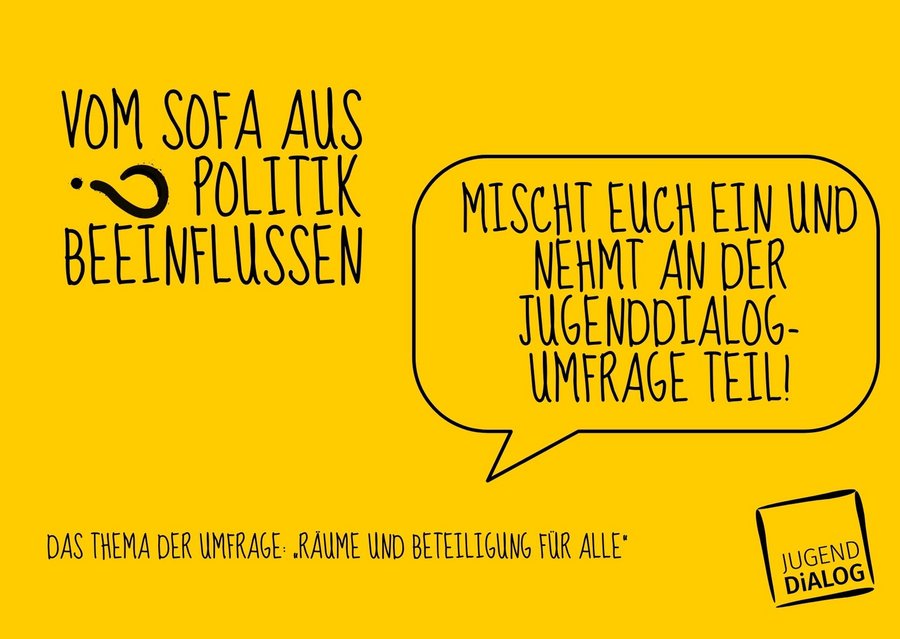 Aufruf: Mischt euch ein und nimmt am Jugenddialog teil