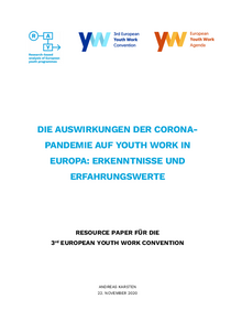 Learning from the Impact of the Coronavirus Pandemic on Youth Work in Europe (DE)
