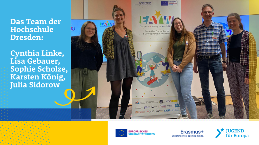 Das Hochschulteam aus Dresden: Cynthia Linke, Lisa Gebauer, Sophie Scholze, Karsten König, Julia Sidorow