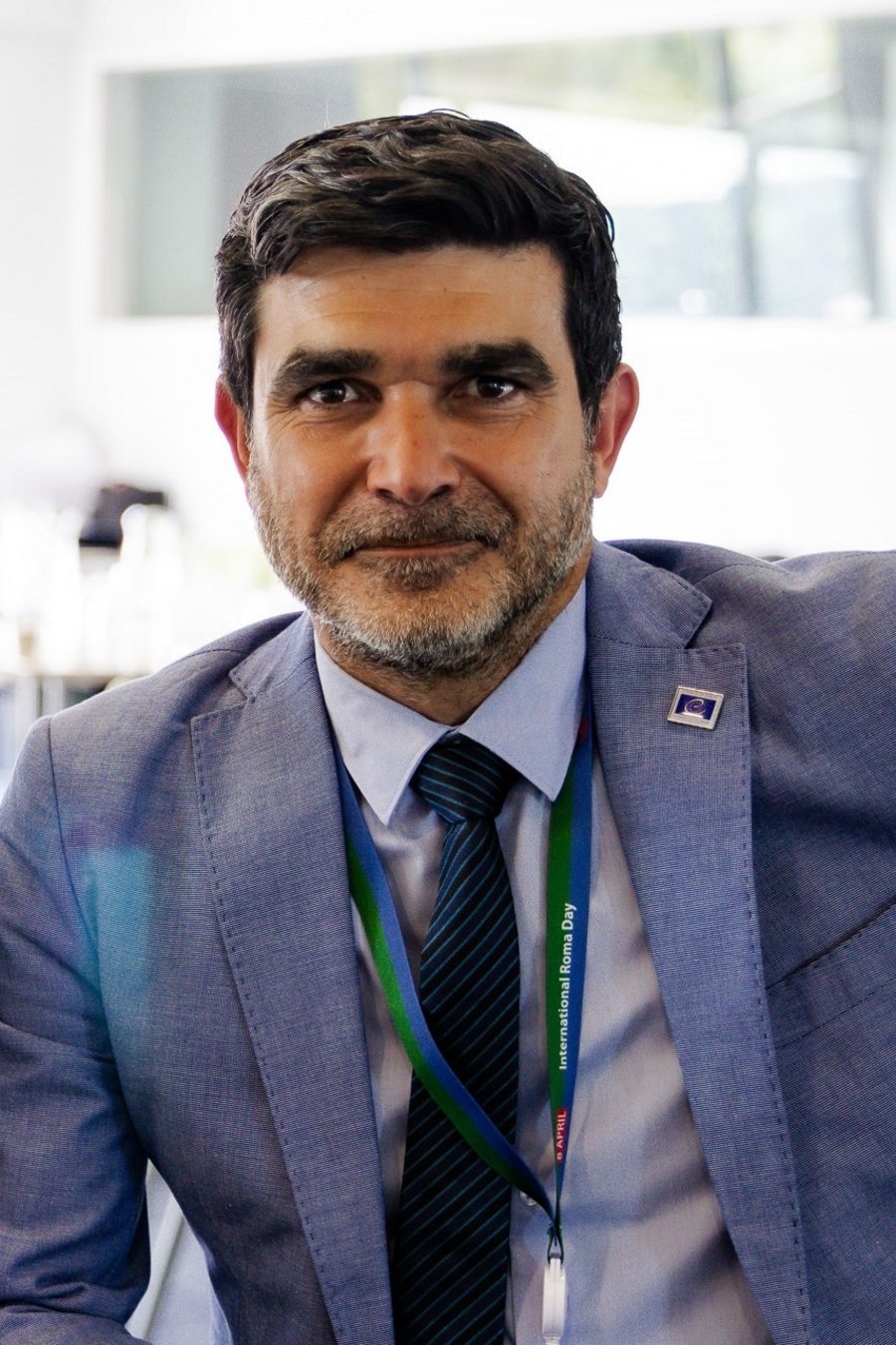 The picture shows the Deputy Director of the European Youth Centre in Budapest, Marcos Andrade.