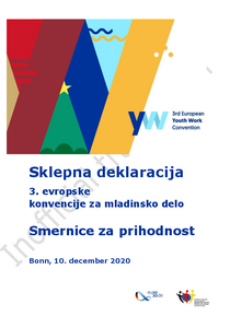 Final Declaration of the 3rd European Youth Work Convention - Slovenian Version
