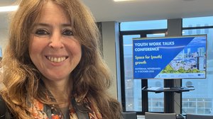 Andreia Santos on the Youth Work Talks conference