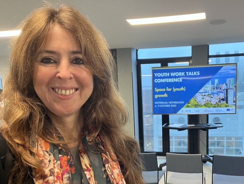 Andreia Santos on the Youth Work Talks conference