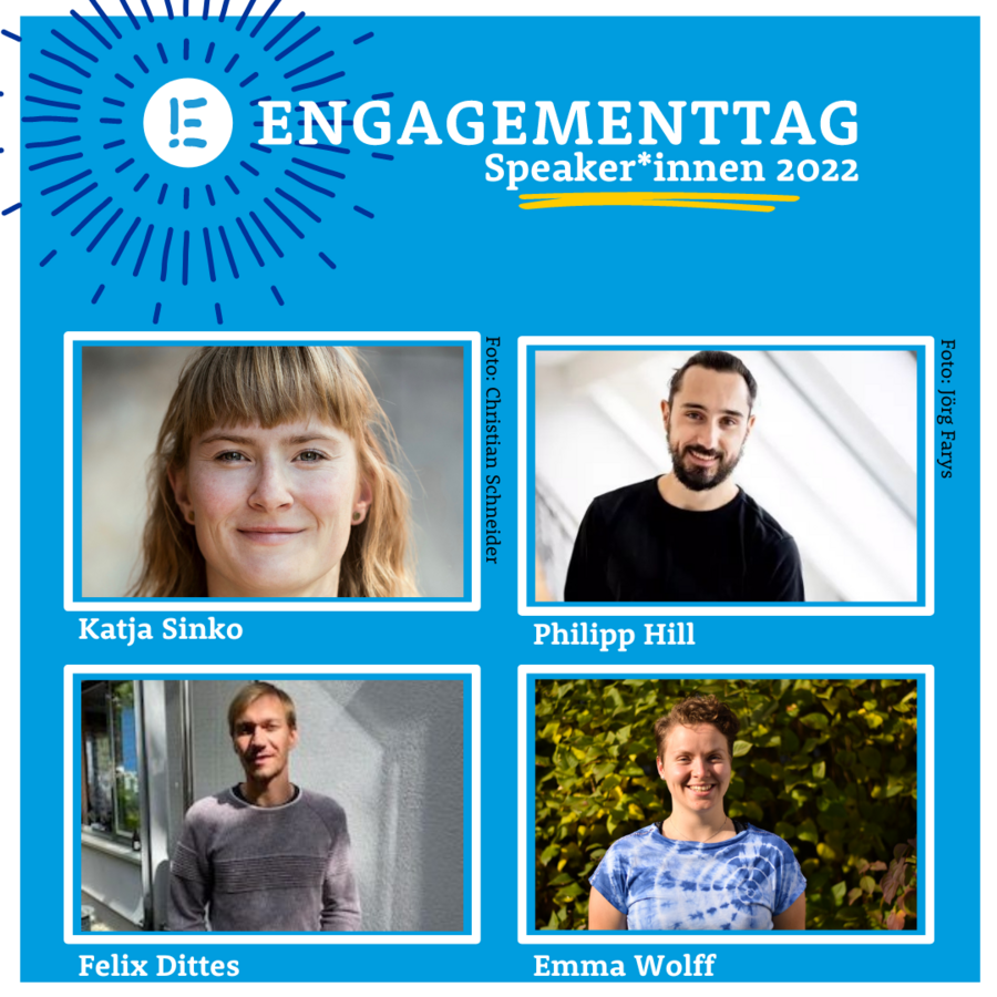 Speaker*innen des Engagementtags von JUGEND für Europa