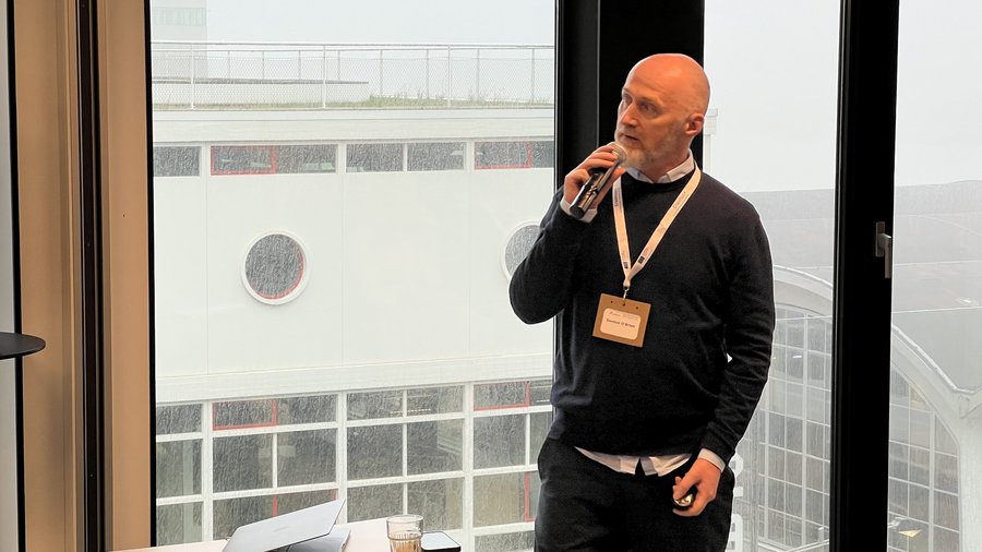 Dermot O’Brien speaking on the Youth Work Talk conference