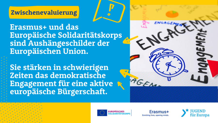 Erasmus+ und das Europäische Solidaritätskorps sind Aushängeschilder der Europäischen Union. Sie stärken in schwierigen Zeiten das demokratische Engagement für eine aktive europäische Bürgerschaft.