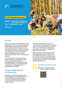 Die EU-Jugendprogramme: Mehr Nachhaltigkeit für Umwelt und Klima