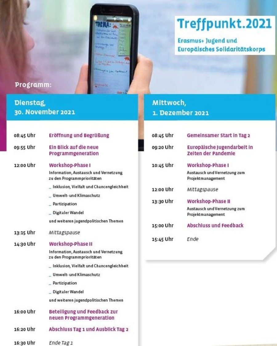 Programm des Treffpunkts