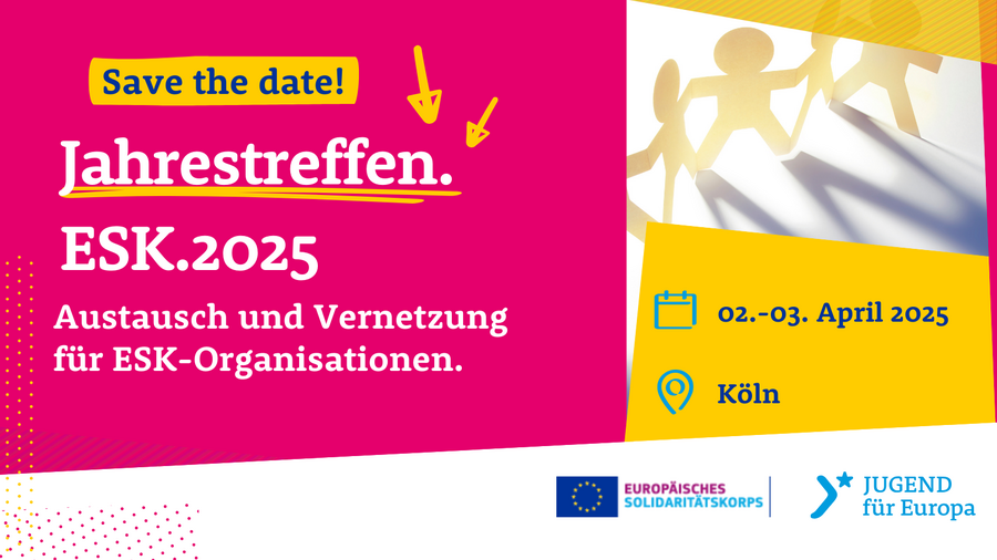 Menschen aus Pappe, die sich an den Händen halten.